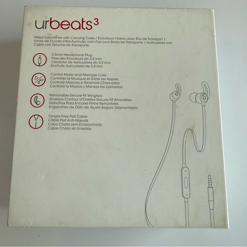 New Beats By Dre urbeats3 Wired Jack Earbuds In Blue - Picture 4 of 5
